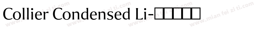 Collier Condensed Li字体转换
